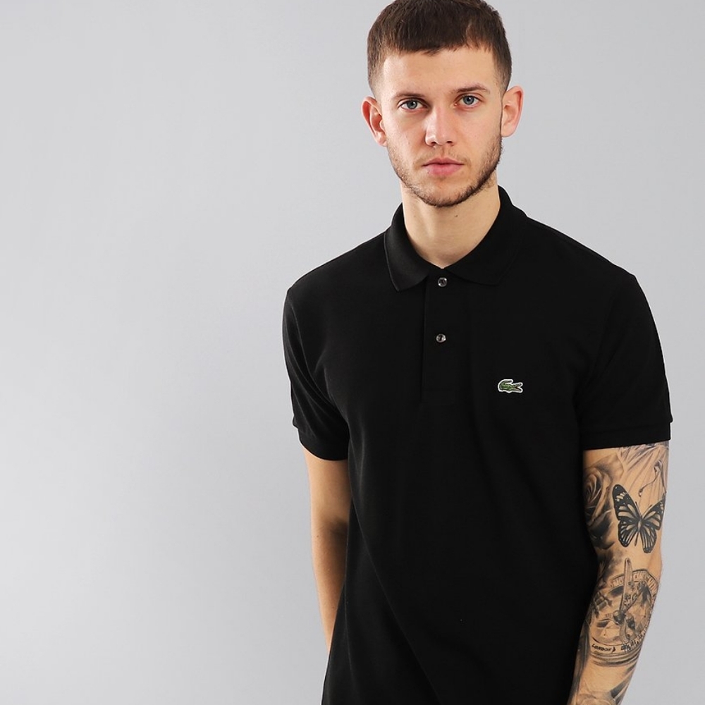 New Lacoste Polo Shirt Black